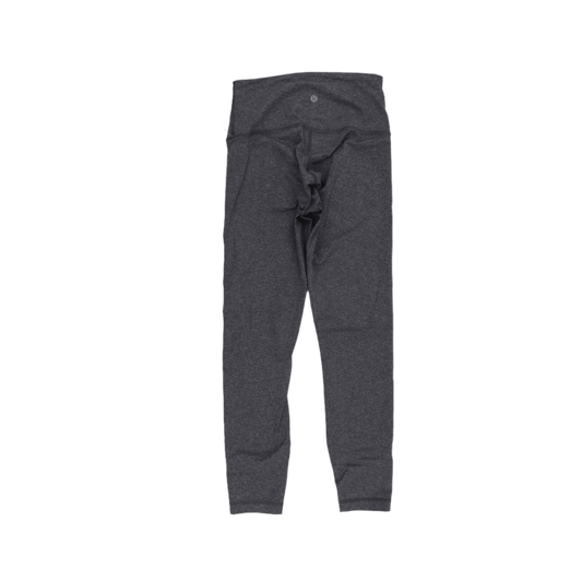 Lululemon Grey High Rise Yoga Leggings Size 6 Small Nylon Elastane Blend Activewear