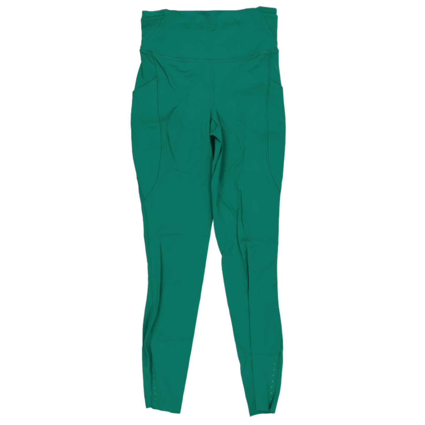 Lululemon High-Rise Green Yoga Leggings Women's Size 8 27 Inseam Lululemon Signature Stretch Fabric Athleisure