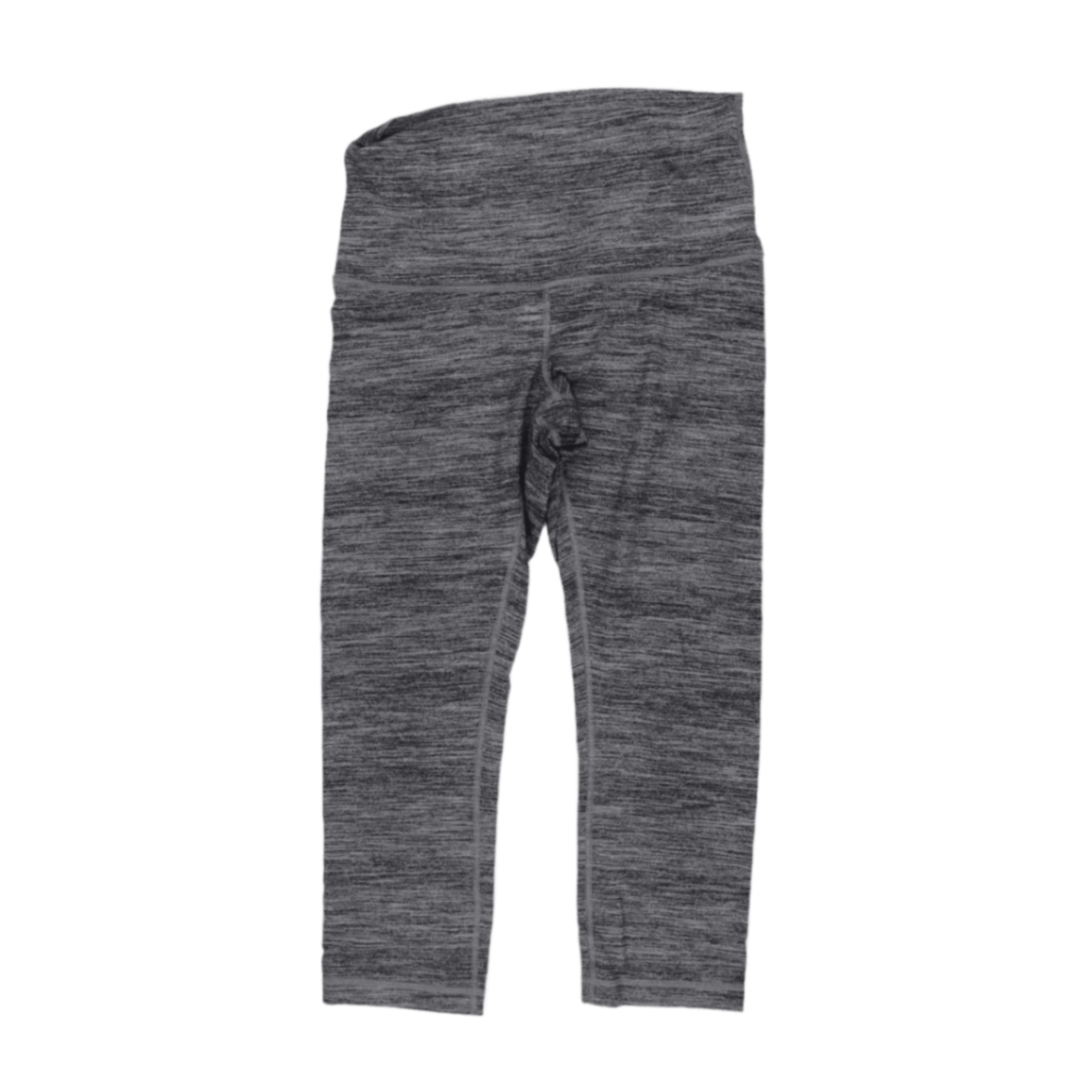 Lululemon Align High-Rise Crop Leggings Grey Marl Size 10 Nulu Fabric 21 Inch Inseam