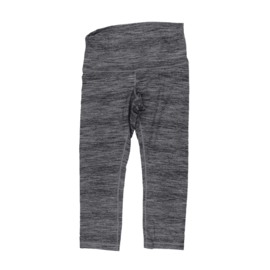 Lululemon Align High-Rise Crop Leggings Grey Marl Size 10 Nulu Fabric 21 Inch Inseam