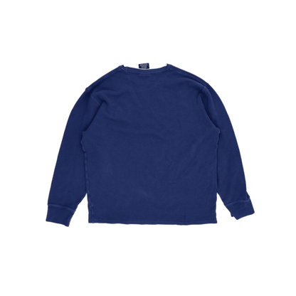 Polo Ralph Lauren Blue Crewneck Sweatshirt XL 100% Cotton Vintage
