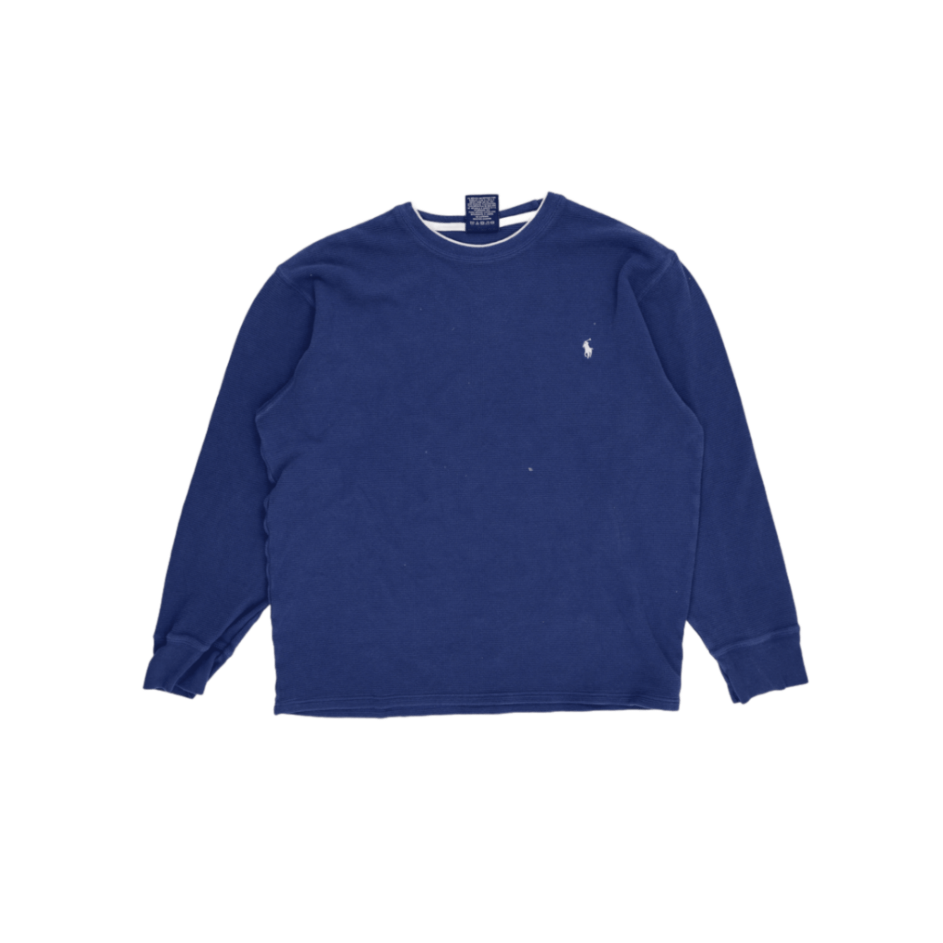 Polo Ralph Lauren Blue Crewneck Sweatshirt XL 100% Cotton Vintage