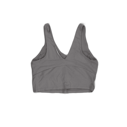 All In Motion Women's Light Grey Sports Crop Top XL Polyester Blend V-neck Sleeveless
