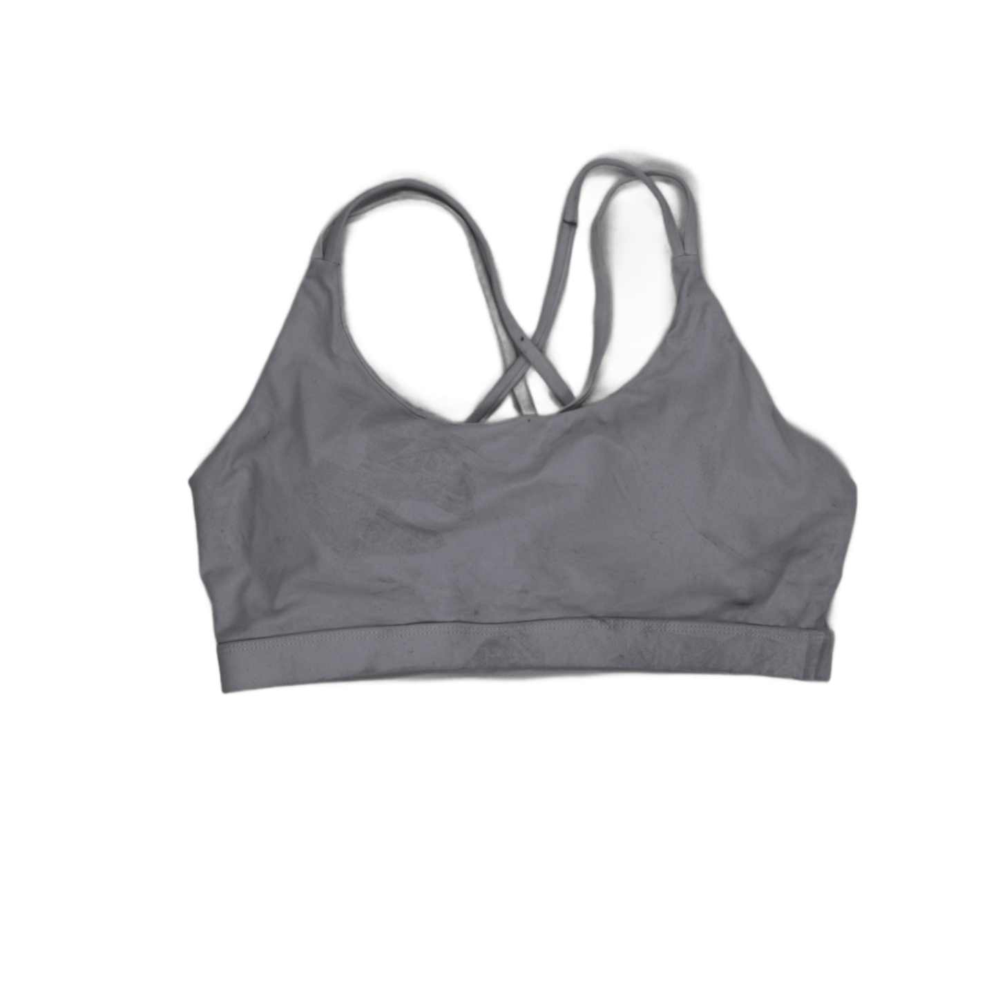 Lululemon Light Lavender Criss Cross Back Sports Bra Women's Large 86% Nylon 14% Elastane Scoop Neck Activewear