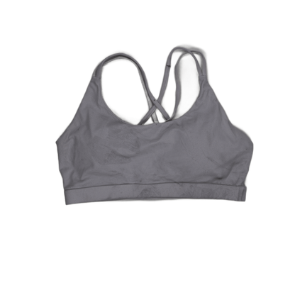 Lululemon Light Lavender Criss Cross Back Sports Bra Women's Large 86% Nylon 14% Elastane Scoop Neck Activewear