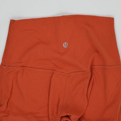 Lululemon High Rise Leggings Rust Orange Women's Size S Polyester Blend 70 cm Inseam