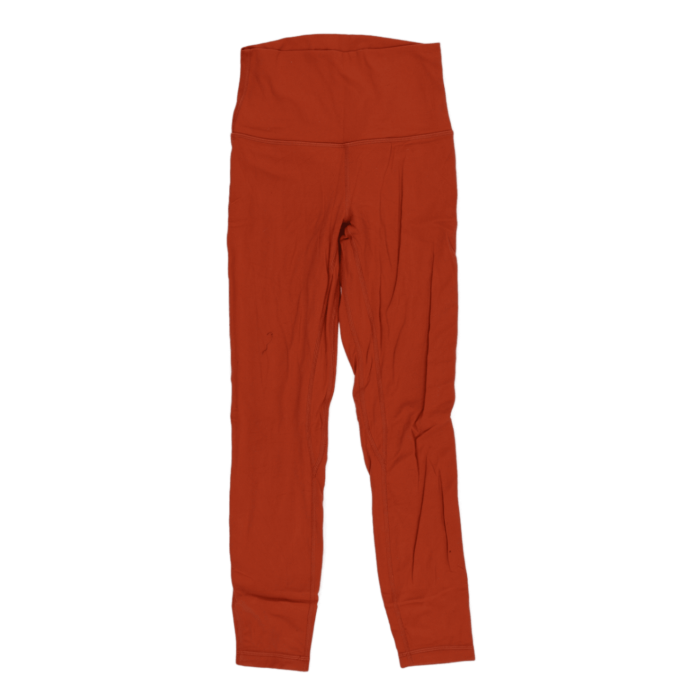 Lululemon High Rise Leggings Rust Orange Women's Size S Polyester Blend 70 cm Inseam