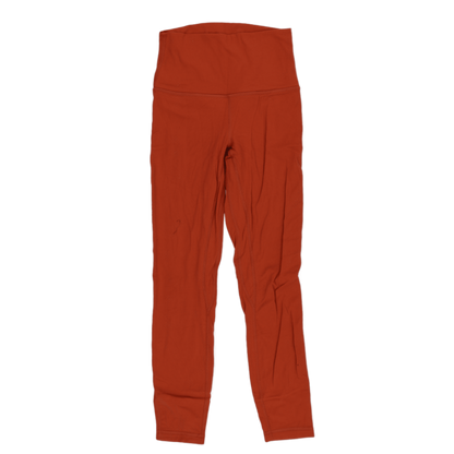 Lululemon High Rise Leggings Rust Orange Women's Size S Polyester Blend 70 cm Inseam