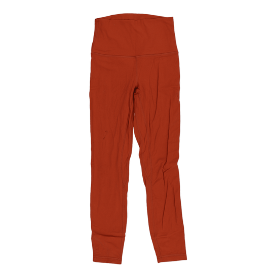 Lululemon High Rise Leggings Rust Orange Women's Size S Polyester Blend 70 cm Inseam
