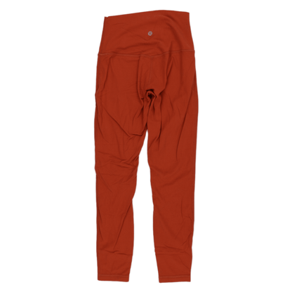 Lululemon High Rise Leggings Rust Orange Women's Size S Polyester Blend 70 cm Inseam