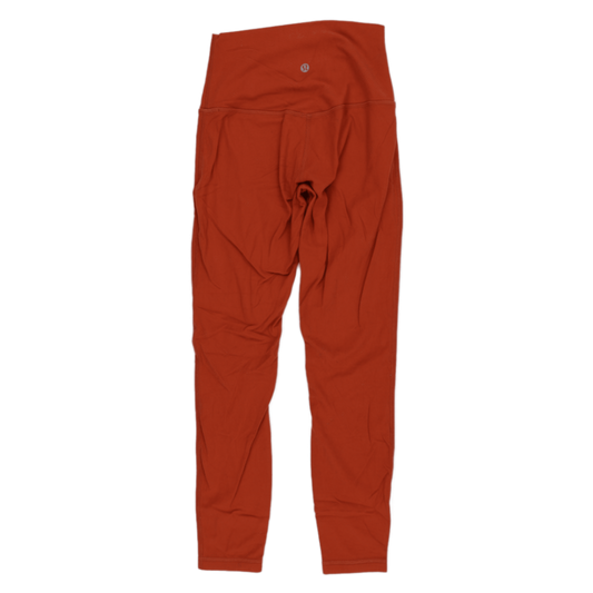 Lululemon High Rise Leggings Rust Orange Women's Size S Polyester Blend 70 cm Inseam