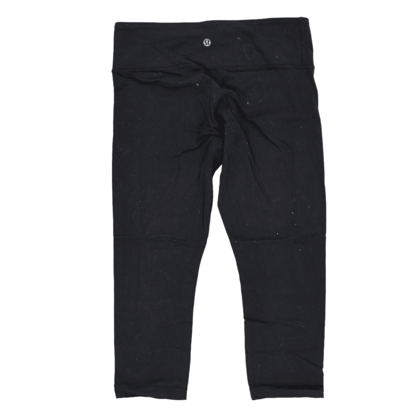 Lululemon Black High-Rise Cropped Leggings Women's Size S Stretch Fabric
