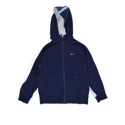 Nike Air Max Vintage Zip Up Hoodie Navy Blue Size M Cotton Blend