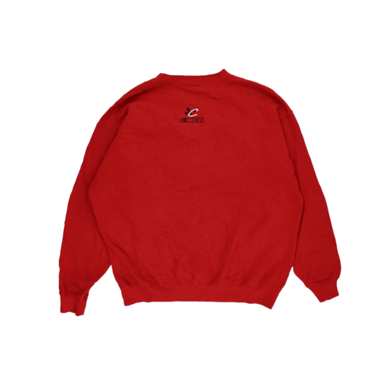 Chase Authentics Dale Earnhardt Jr NASCAR Sweatshirt Red Large Cotton Blend Pullover Unisex Vintage