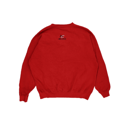 Chase Authentics Dale Earnhardt Jr NASCAR Sweatshirt Red Large Cotton Blend Pullover Unisex Vintage