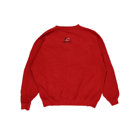 Chase Authentics Dale Earnhardt Jr NASCAR Sweatshirt Red Large Cotton Blend Pullover Unisex Vintage