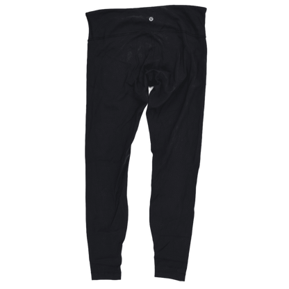 Lululemon High-Waist Black Full-Length Leggings Size S 34 cm Waist 70 cm Inseam Synthetic Blend Activewear