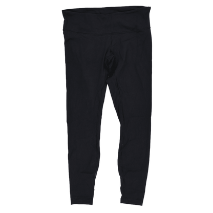 Lululemon High-Waist Black Full-Length Leggings Size S 34 cm Waist 70 cm Inseam Synthetic Blend Activewear