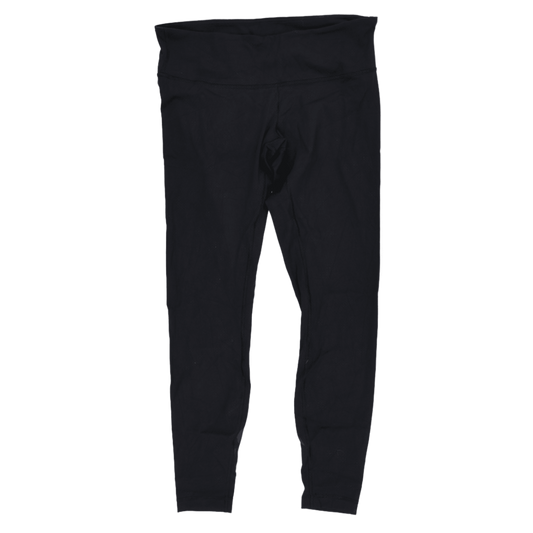 Lululemon High-Waist Black Full-Length Leggings Size S 34 cm Waist 70 cm Inseam Synthetic Blend Activewear