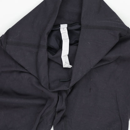 Lululemon High-Rise Black Leggings Women Size 6 Nylon Lycra Elastane
