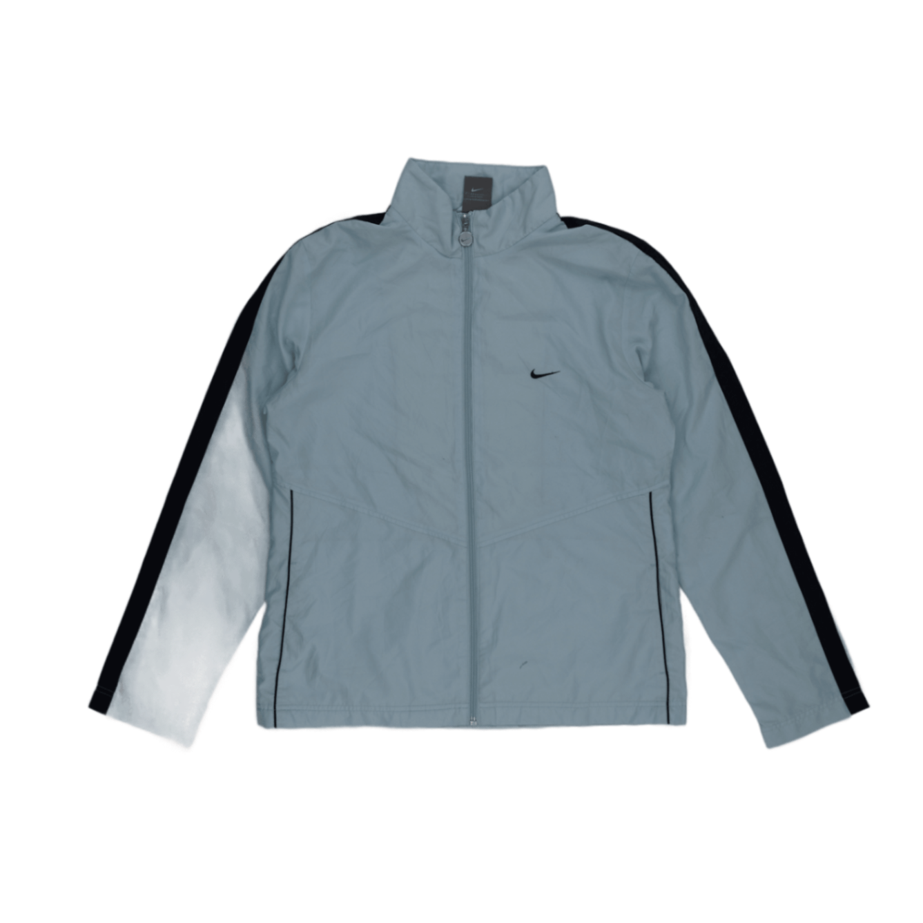 Nike Steel Blue Vintage Track Top Jacket Men Medium Polyester High Neck