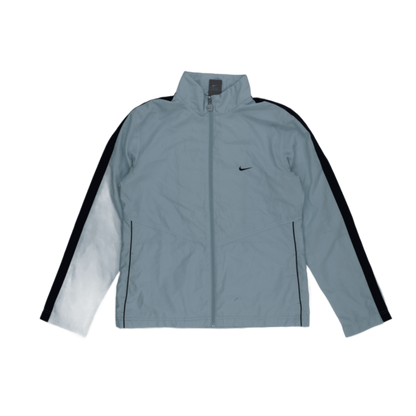 Nike Steel Blue Vintage Track Top Jacket Men Medium Polyester High Neck