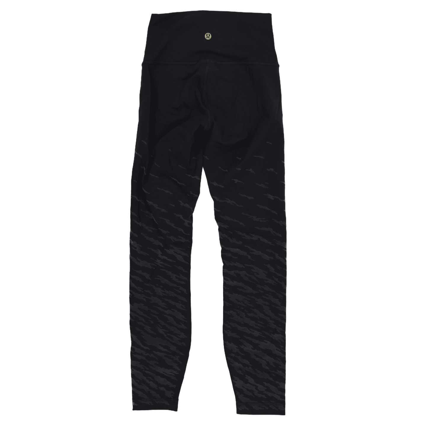 Lululemon Black High Rise Patterned Leggings Size 6 Polyester Blend
