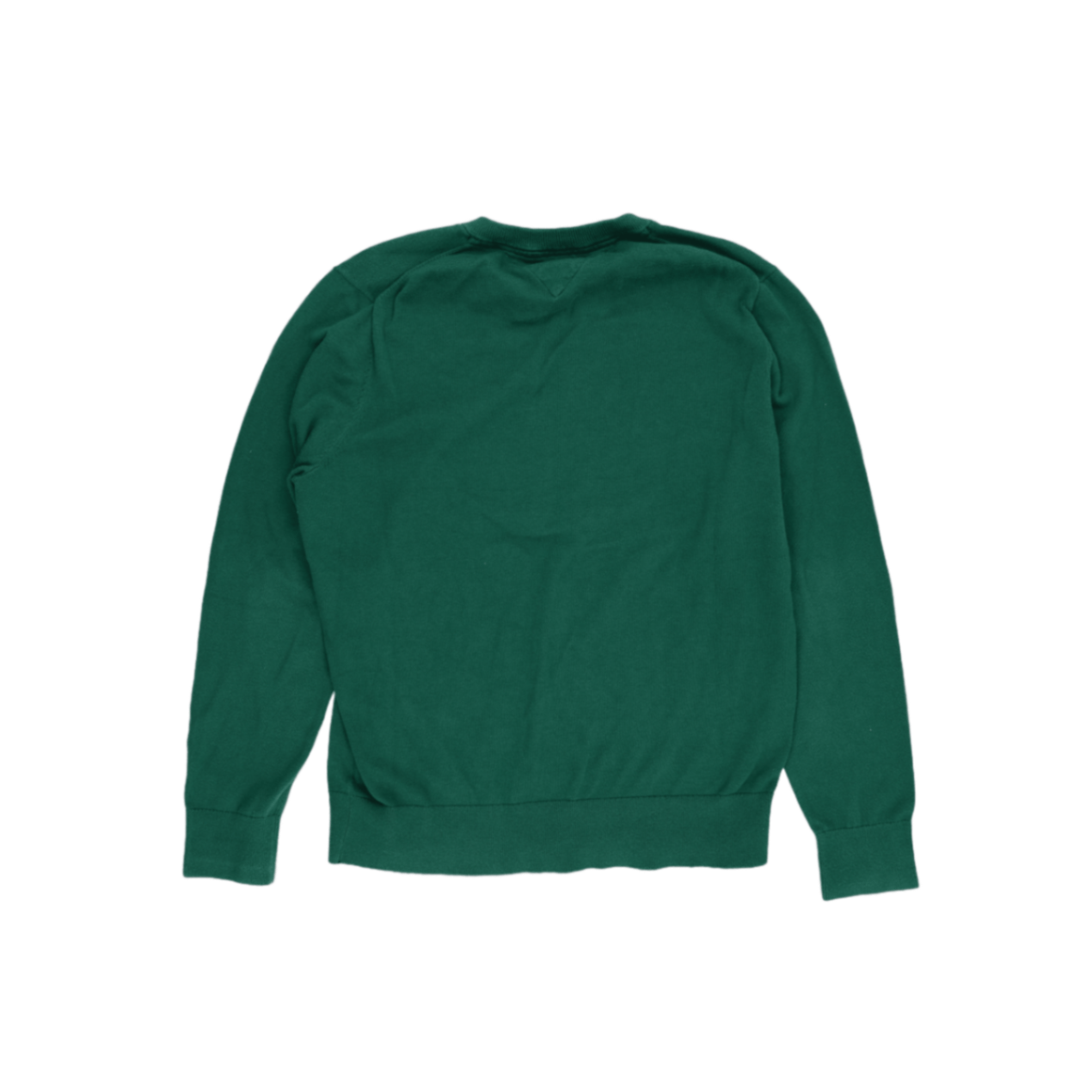 Tommy Hilfiger Green V Neck Cotton Jumper XL