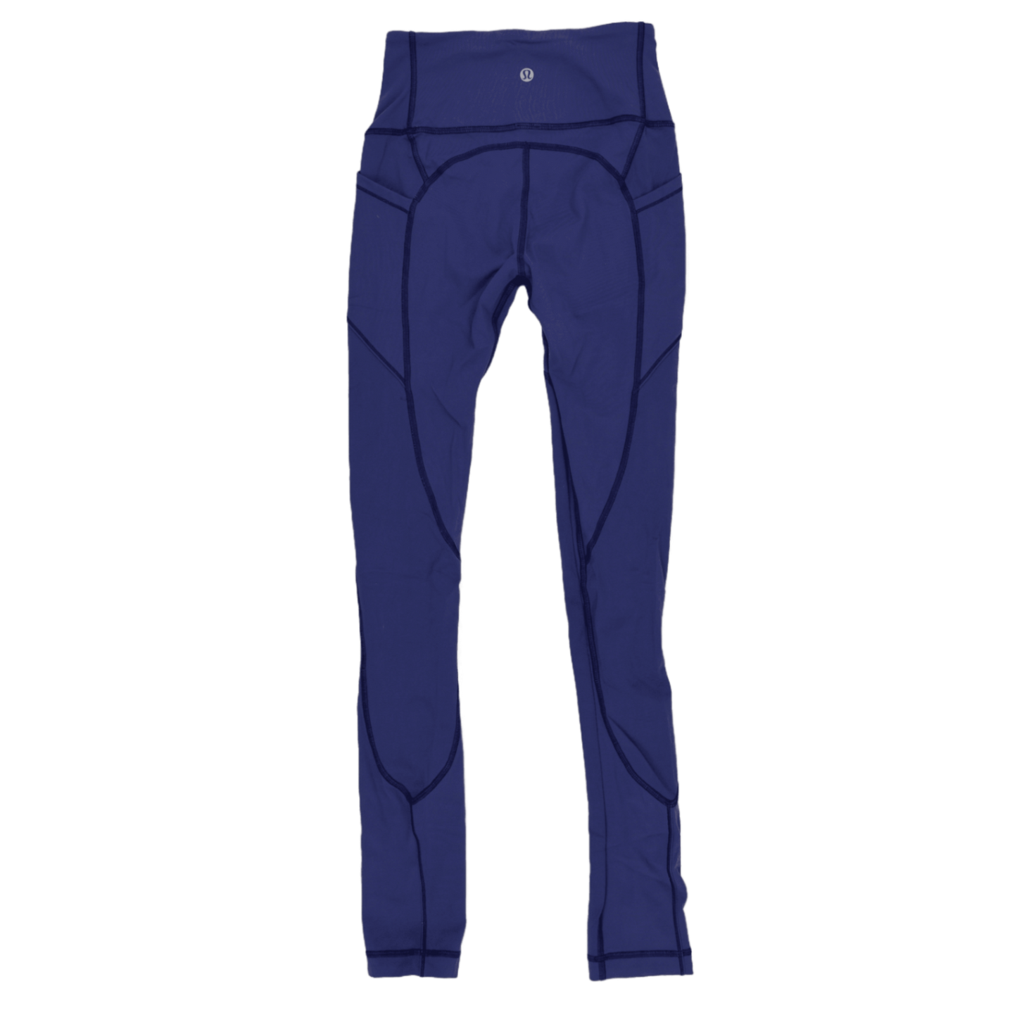 Lululemon High-Rise Navy Blue Stretch Leggings Size 8 28 In Inseam 30 In Waist