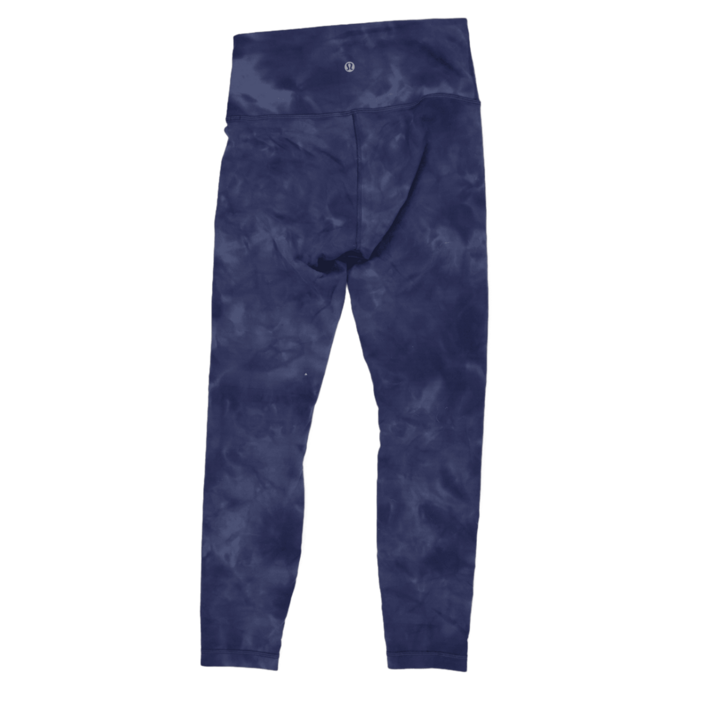 Lululemon High Rise Navy Tie Dye Leggings Women's Size 8 Stretch Fabric Blend