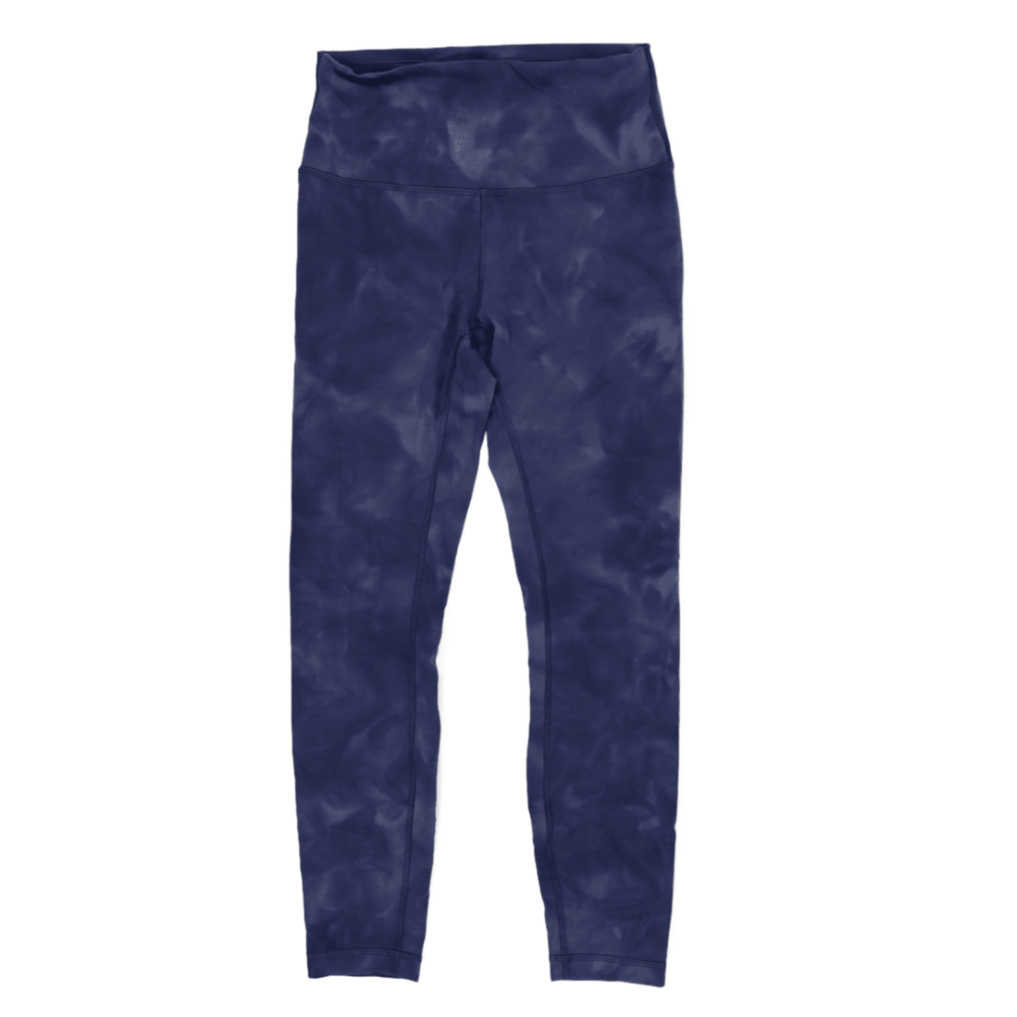 Lululemon High Rise Navy Tie Dye Leggings Women's Size 8 Stretch Fabric Blend