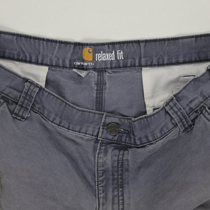 Carhartt Relaxed Fit Grey Cargo Shorts 34 Inch Waist 10 Inch Inseam Cotton