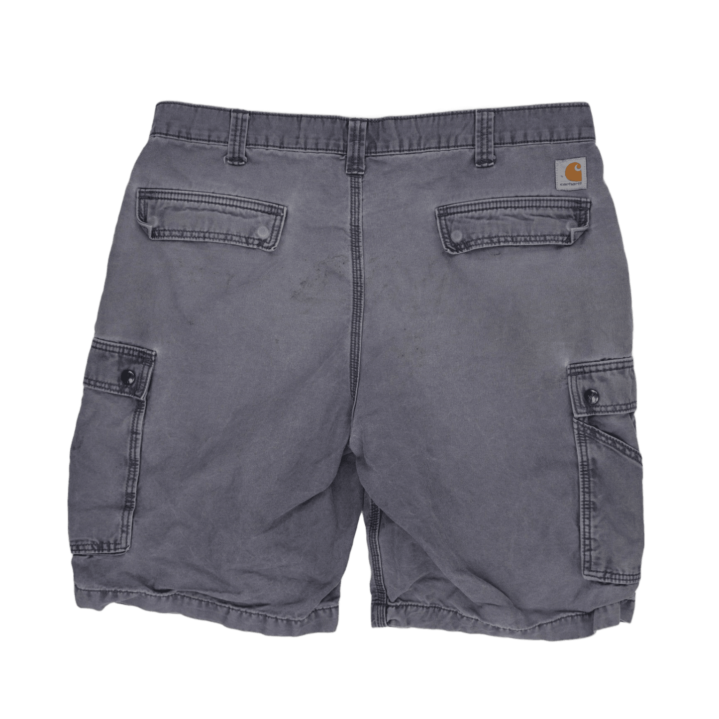 Carhartt Relaxed Fit Grey Cargo Shorts 34 Inch Waist 10 Inch Inseam Cotton