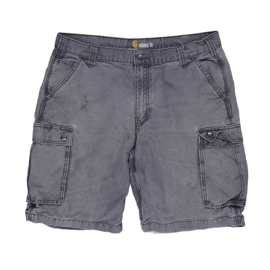 Carhartt Relaxed Fit Grey Cargo Shorts 34 Inch Waist 10 Inch Inseam Cotton