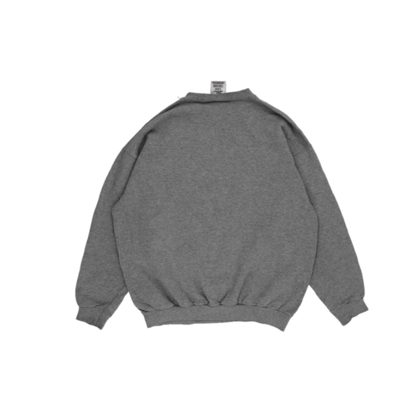 Logo Athletic Vintage Grey Crew Neck Sweatshirt Large Cotton Blend