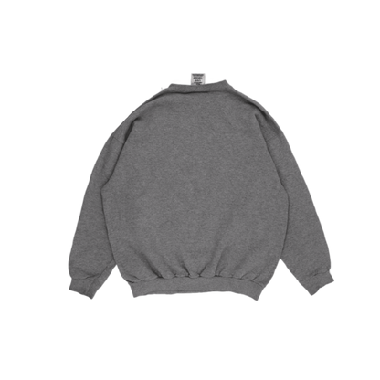 Logo Athletic Vintage Grey Crew Neck Sweatshirt Large Cotton Blend
