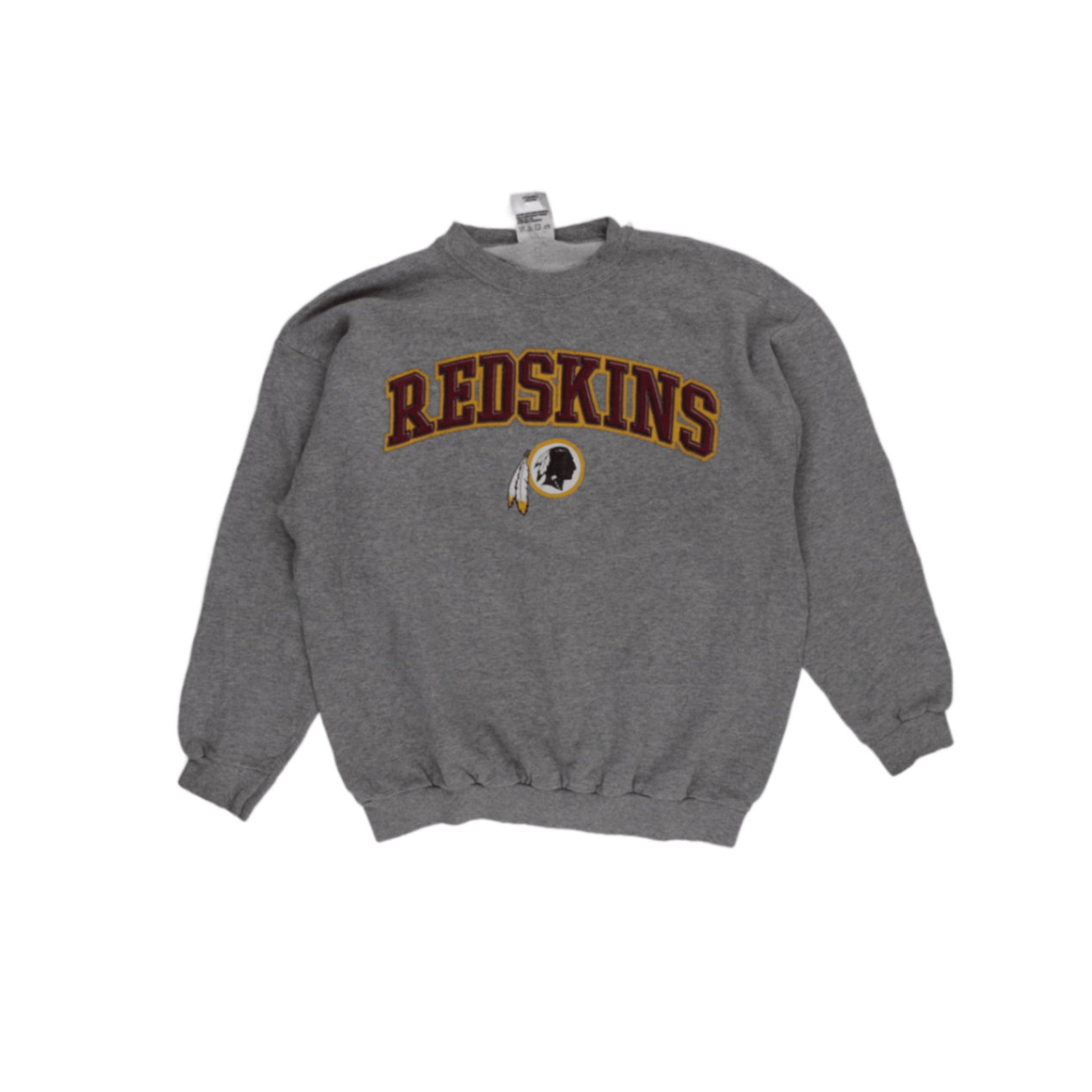 Logo Athletic Vintage Grey Crew Neck Sweatshirt Large Cotton Blend