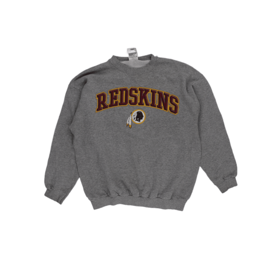 Logo Athletic Vintage Grey Crew Neck Sweatshirt Large Cotton Blend