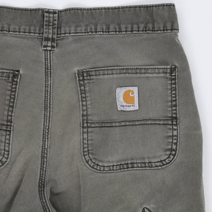 Carhartt Relaxed Fit Utility Trousers Washed Grey 30x30 Cotton Mens