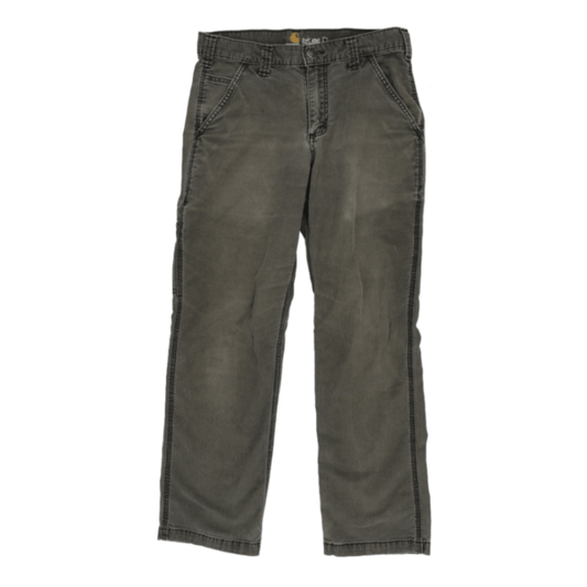 Carhartt Relaxed Fit Utility Trousers Washed Grey 30x30 Cotton Mens