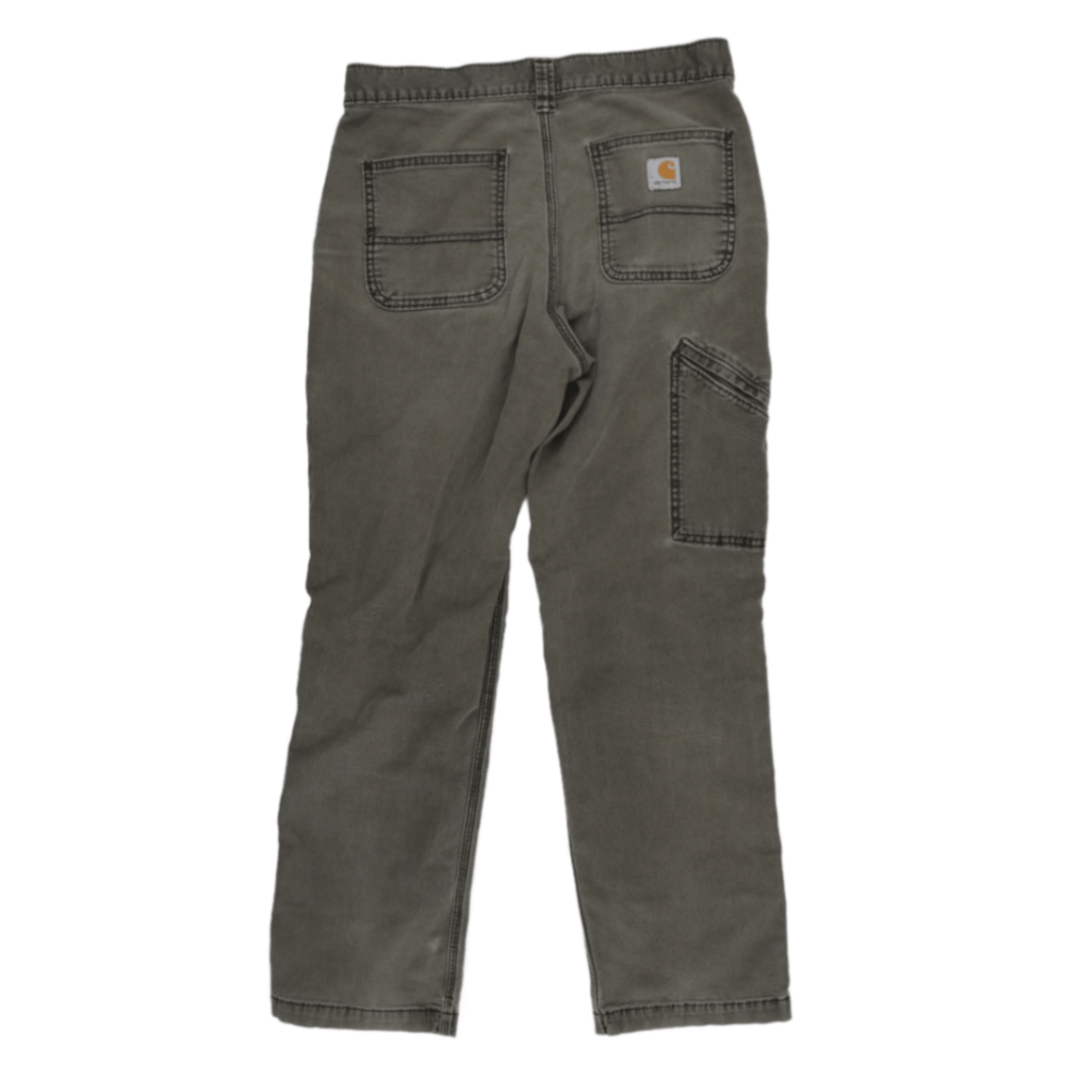 Carhartt Relaxed Fit Utility Trousers Washed Grey 30x30 Cotton Mens