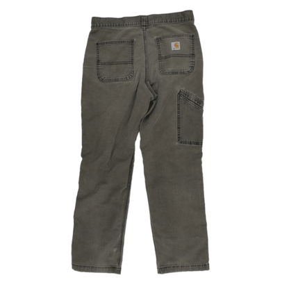 Carhartt Relaxed Fit Utility Trousers Washed Grey 30x30 Cotton Mens