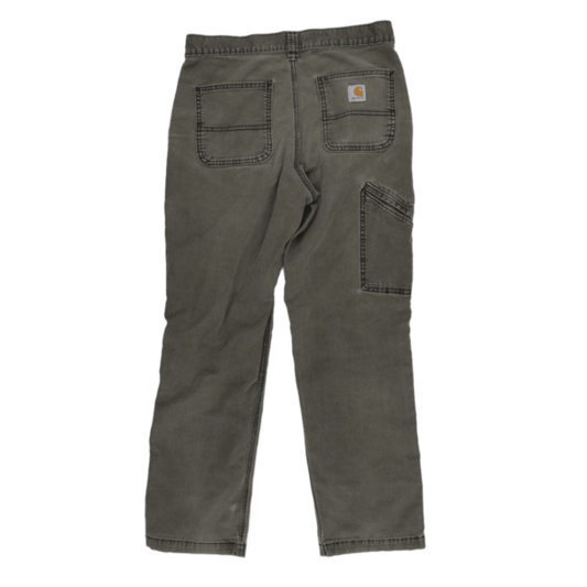 Carhartt Relaxed Fit Utility Trousers Washed Grey 30x30 Cotton Mens