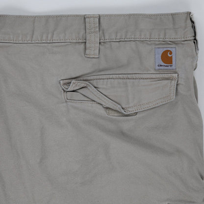Carhartt Relaxed Fit Grey Cargo Shorts Size 36 Cotton for Men