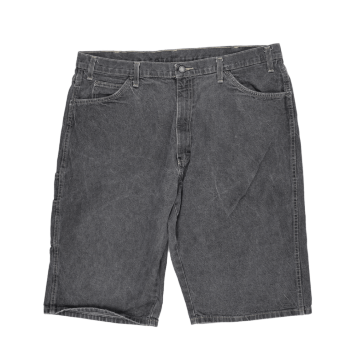 Dickies Vintage Black Carpenter Denim Shorts W38 100 Cotton Mens