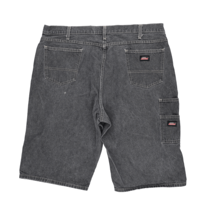 Dickies Vintage Black Carpenter Denim Shorts W38 100 Cotton Mens