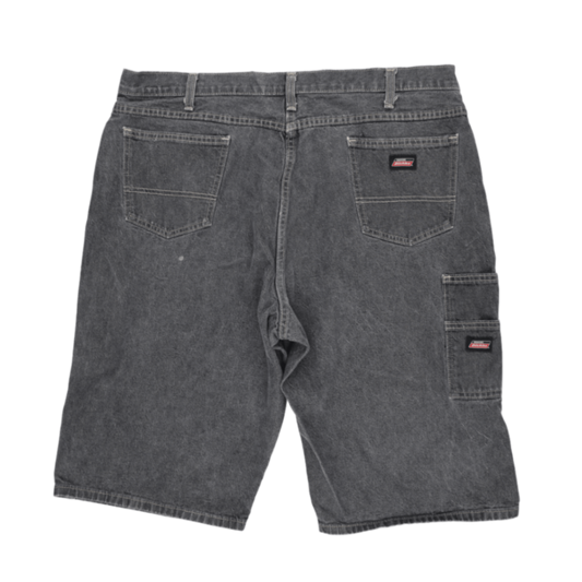 Dickies Vintage Black Carpenter Denim Shorts W38 100 Cotton Mens