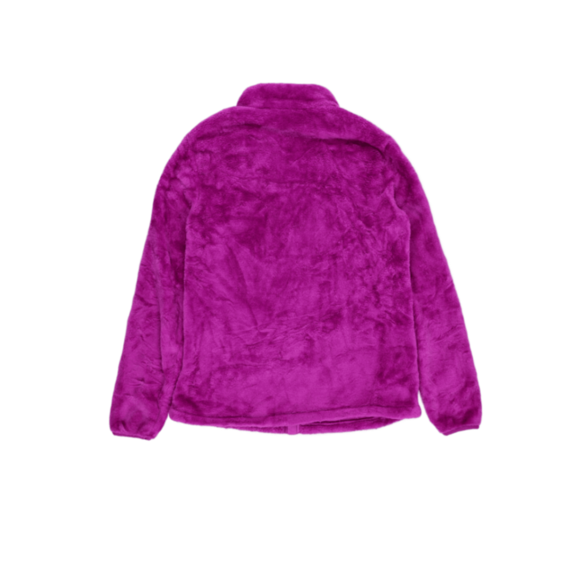 FILA Women's Pink Zip Fleece Jacket Large Polyester Stand Collar