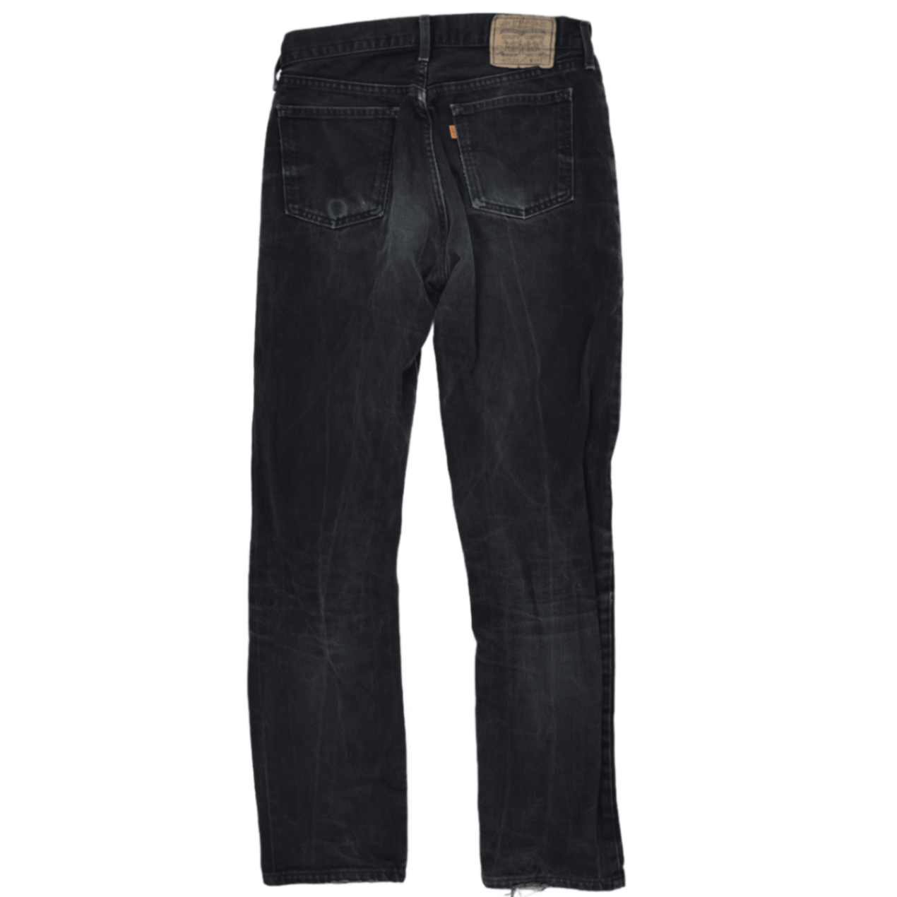 Levi's 61502 Black Straight Leg Jeans W32 L34 Cotton Vintage