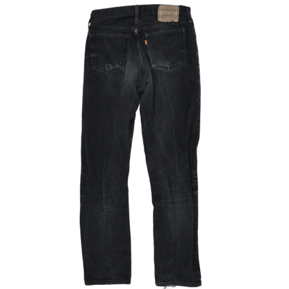 Levi's 61502 Black Straight Leg Jeans W32 L34 Cotton Vintage